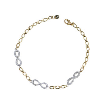 14ct Two-toned Gold Bracelet