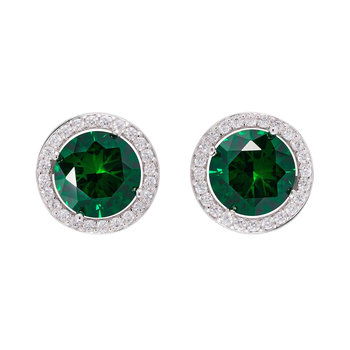 Σκουλαρίκια DOUKISSA NOMIKOU Deluxe Earrings Emerald