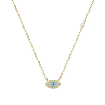 9ct Gold Necklace with Pearl