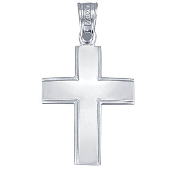14ct White Gold Cross by