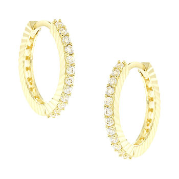 14ct Gold Hoops Earrings with