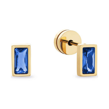 ESPRIT Shapes 18ct Gold Plated Stainless Steel Earrings with Zircons