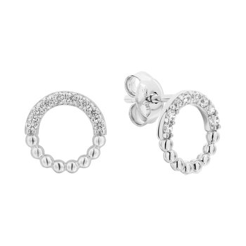 ESPRIT Endless Rhodium Plated Sterling Silver Earrings with Zircons