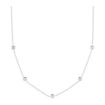 ESPRIT Purity Sterling Silver Necklace with Zircons