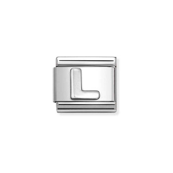 NOMINATION Link 'L' made of Stainless Steel and Sterling Silver