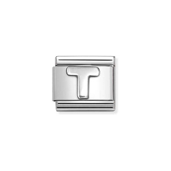 NOMINATION Link 'T' made of Stainless Steel and Sterling Silver