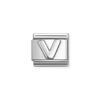 NOMINATION Link 'V' made of Stainless Steel and Sterling Silver