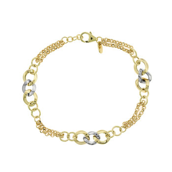 14ct Gold and White Gold Bracelet by SAVVIDIS