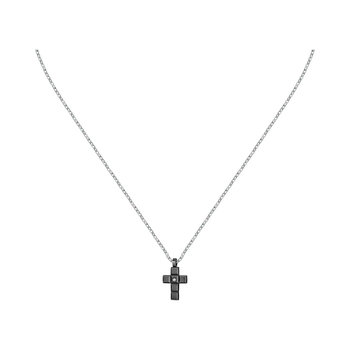 MORELLATO Motown Stainless Steel Cross with Crystals