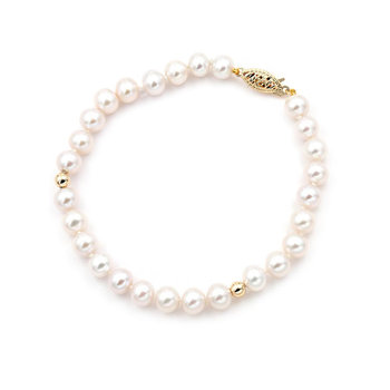 14ct Gold Pearl Bracelet by