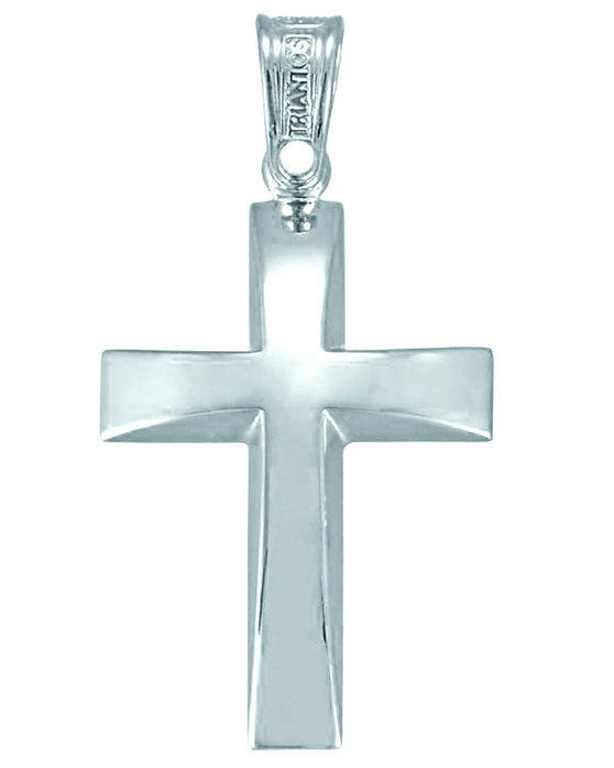 Βαπτιστικός σταυρός 14 Καράτια Λευκόχρυσο ΤΡΙΑΝΤΟΣ