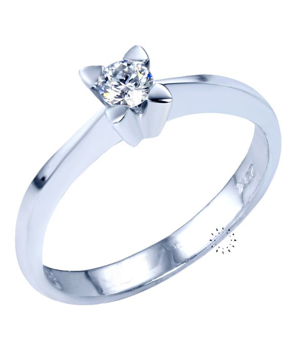 Μονόπετρο δαχτυλίδι SAVVIDIS από λευκόχρυσο 18K με διαμάντι