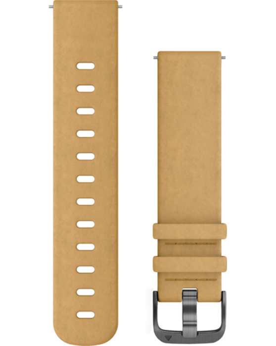 GARMIN Quick Release 20mm Tan Leather Replacement Strap