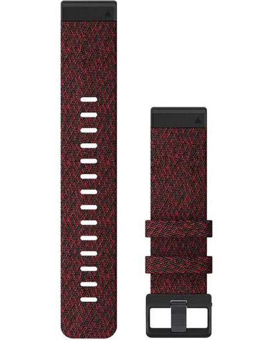 GARMIN QuickFit 22 Heathered Red Nylon Replacement Strap