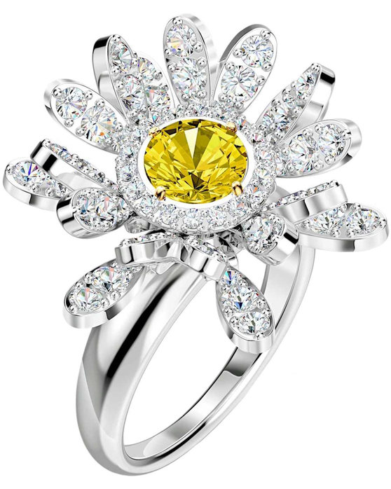 SWAROVSKI Yellow Eternal Flower Ring (No 55)