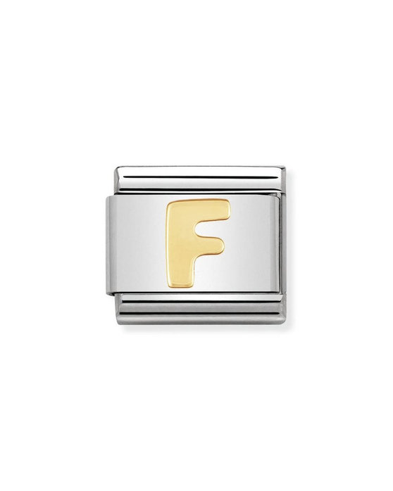 Σύνδεσμος (Link) NOMINATION - Γράμμα F σε χρυσό 18Κ
