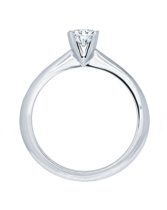 Μονόπετρο δαχτυλίδι SAVVIDIS από λευκόχρυσο 18Κ με διαμάντια (Νο 53)