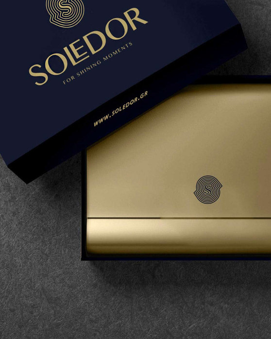 Κολιέ Precious της SOLEDOR από χρυσό 14Κ με Σμαράγδι