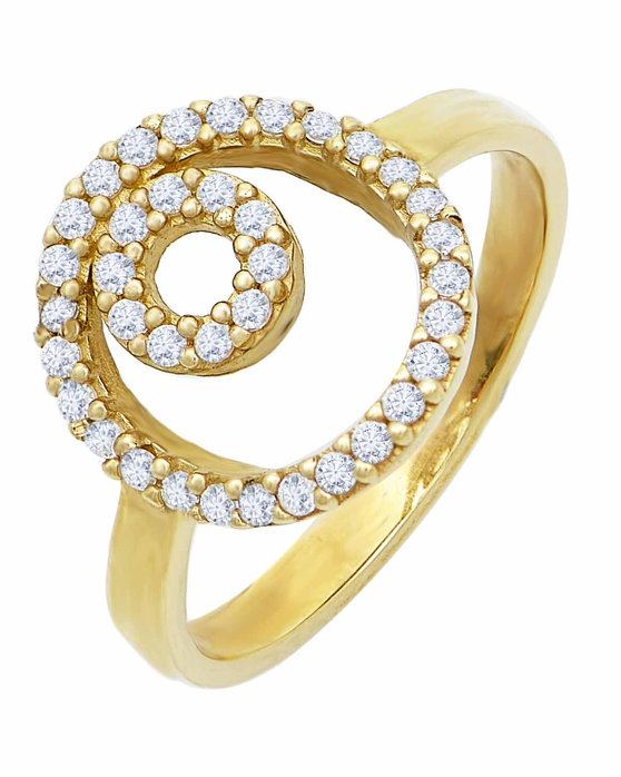 Ring 14ct Gold by SAVVIDIS with Zircon (No 53)