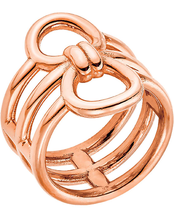 Δαχτυλίδι VOGUE από ασήμι 925 ροζ επιχρυσωμένο 18Κ