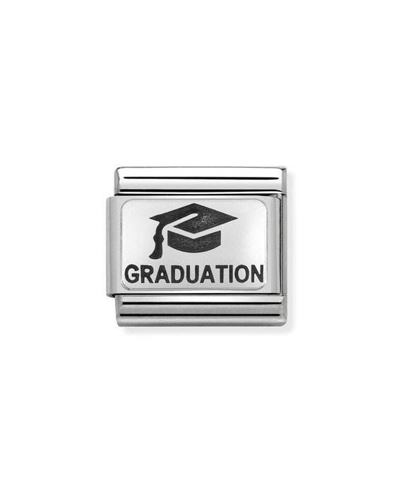 Σύνδεσμος (Link) NOMINATION αποφοίτησης (GRADUATION) από ατσάλι και ασήμι με σμάλτο