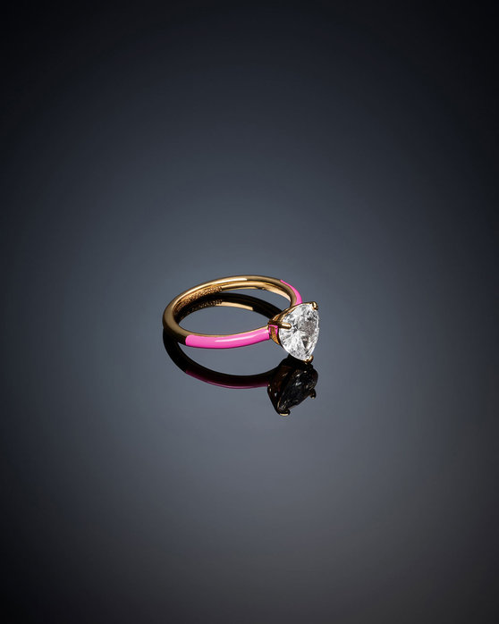 Δαχτυλίδι CHIARA FERRAGNI Love Parade από κράμα μετάλλων επιχρυσωμένο 18Κ με ζιργκόν (No 16)