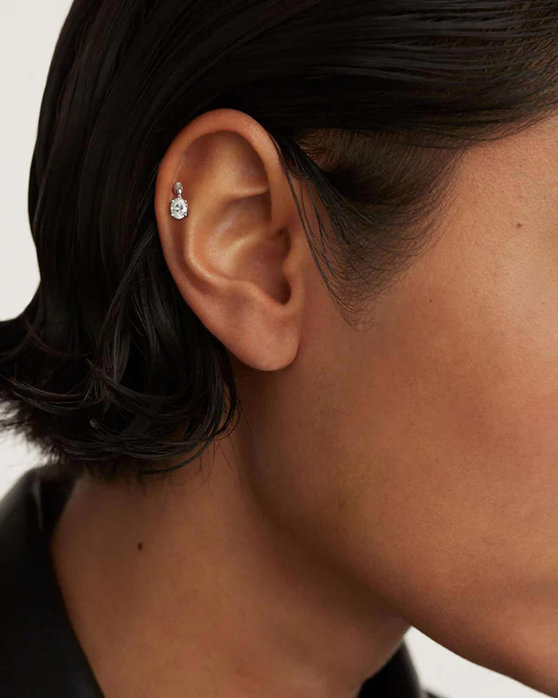 Μονό σκουλαρίκι PDPAOLA Carry-Overs Gia Single Silver Earring από επιροδιωμένο Ασήμι 925