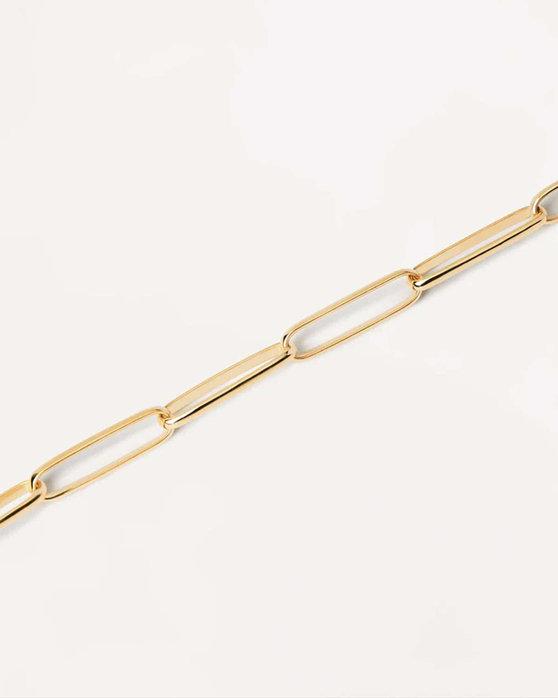 PDPAOLA Carry-Overs Big Statement Chain Bracelet made of 18ct-Gold-Plated Sterling Silver