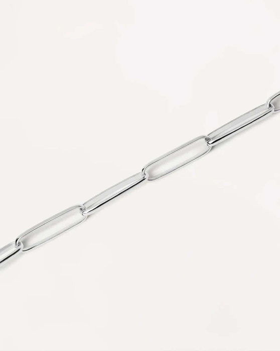 Βραχιόλι PDPAOLA Carry-Overs Big Statement Chain Silver Bracelet από επιροδιωμένο Ασήμι 925