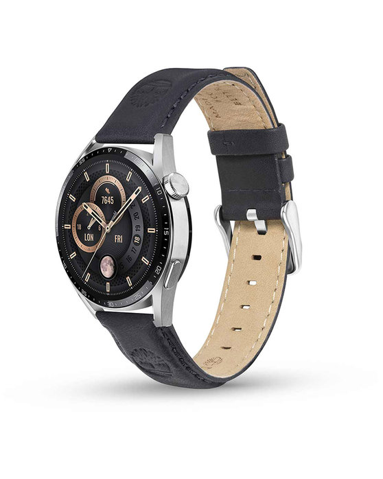 TIMBERLAND Lacandon Grey Leather Smart Strap Replacement for Smartwatches (20 mm)