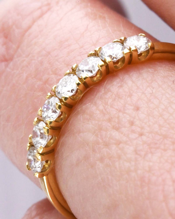 Δαχτυλίδι σειρέ SAVVIDIS από χρυσό 18Κ με διαμάντια (No 54)