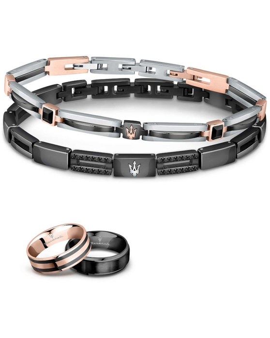 MASERATI Stainless Steel Bracelet with logo