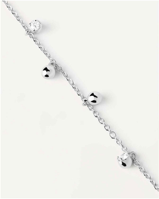 PDPAOLA Essentials Sterling Silver Bracelet with Zircons