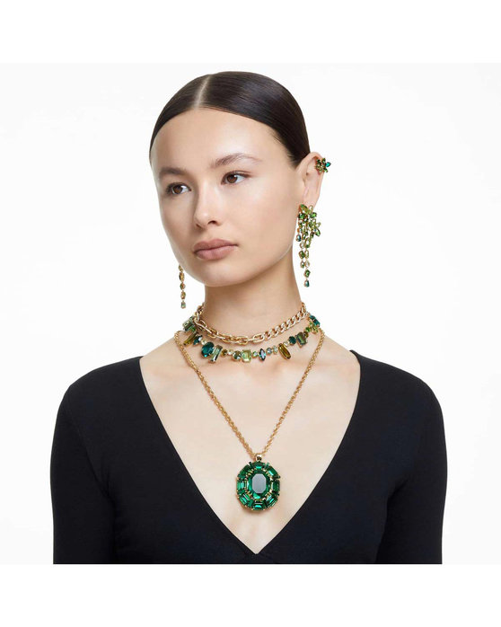 SWAROVSKI Green Gema necklace (mixed cuts)
