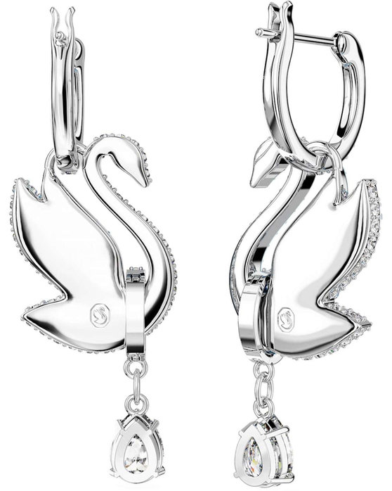 SWAROVSKI Blue Iconic Swan drop earrings Swan