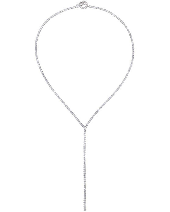 DOUKISSA NOMIKOU Tennis Tie Necklace Silver