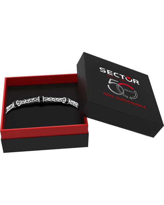 SECTOR Premium 50th Anniversary Men's Stainless Steel and Aluminium Bracelet with Enamel