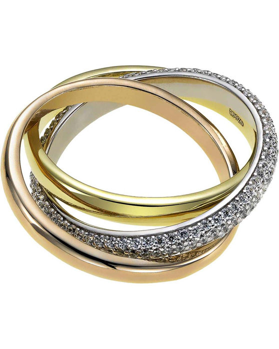 Δαχτυλίδι BREEZE από επιροδιωμένο ασήμι 925 με ζιργκόν (Νο 52)