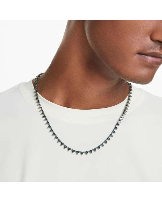 SWAROVSKI Gray Matrix necklace (triangle cut)