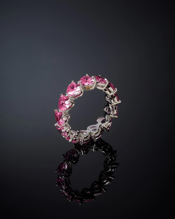 Δαχτυλίδι CHIARA FERRAGNI Infinity Love από επιροδιωμένο κράμα μετάλλων με ζιργκόν (No 10)