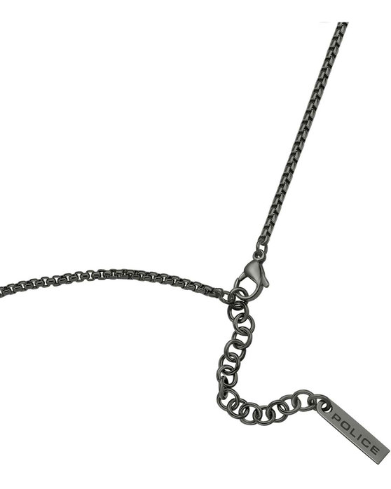 POLICE Wire Stainless Steel ID Tag Necklace