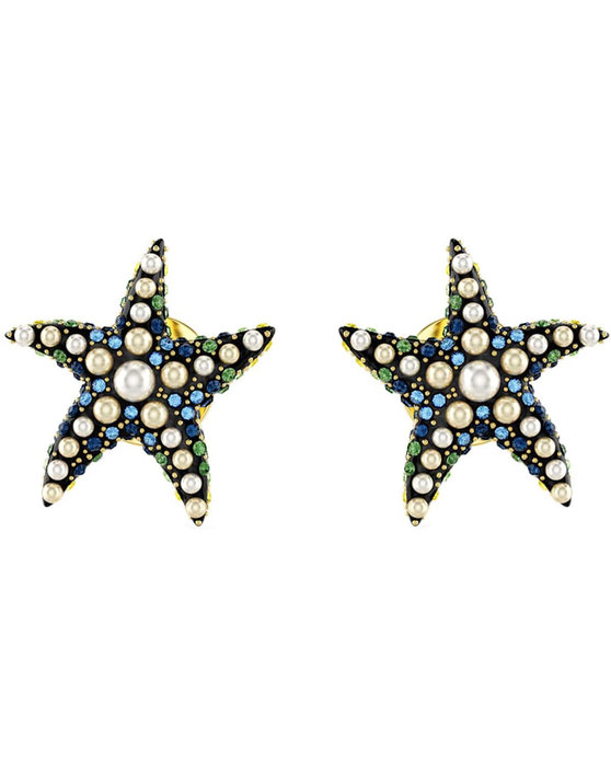 SWAROVSKI Multicolored Idyllia Stud Earrings Starfish (Small)