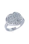 Ring The Love Collection 14ct White Gold with Zircon SAVVIDIS (No 53)