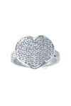 Ring The Love Collection 14ct White Gold with Zircon SAVVIDIS (No 53)