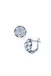 Earrings 14ct White Gold with Zircon