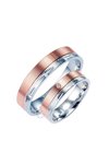 Wedding rings from 18ct Gold and Whitegold with Diamond