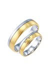 Wedding rings from 14ct Gold and Whitegold with Diamonds