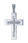 Βαπτιστικός σταυρός 14K Λευκόχρυσο με Ζιρκόν της FaCaDoro
