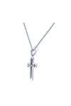 Cross 14ct White gold with Zircon by FaCaDoro