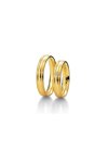 Wedding rings from 14ct Gold with Diamond Breuning